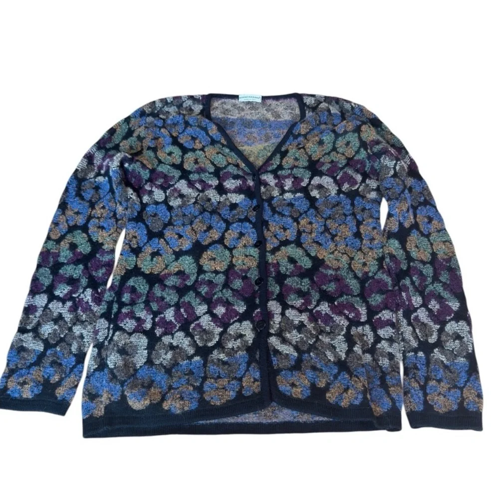 Rebecca Taylor Multicolor V-Neck Button Cardigan - Multicolor - Picture 7 of 13